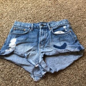Brand new Nordstrom shorts with writing on back